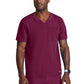 Men's Two-Pocket V-Neck Velocity Scrub Top - BOT195 - Wine