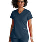 Women's Two-Pocket V-Neck Victory Scrub Top - BOT209 - Steel
