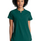 Women's Two-Pocket Banded Zip-Collar Flux Scrub Top - BOT216 - Hunter Green