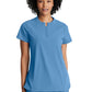 Women's Two-Pocket Banded Zip-Collar Flux Scrub Top - BOT216 - Ciel Blue