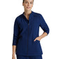 Women's Four-Pocket Zip-Up Venture Warm-Up Scrub Jacket - BOW894 - Indigo (Navy)