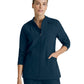 Women's Four-Pocket Zip-Up Venture Warm-Up Scrub Jacket - BOW894 - Steel