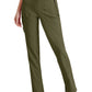 Women's Five-Pocket Slim Purpose Scrub Pant - BUP601 - Olive