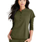 Women's One-Pocket Henley Style Mission Scrub Top - BUT163 - Olive
