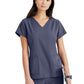 Women's Four-Pocket V-Neck Purpose Scrub Top - BUT167 - Steel