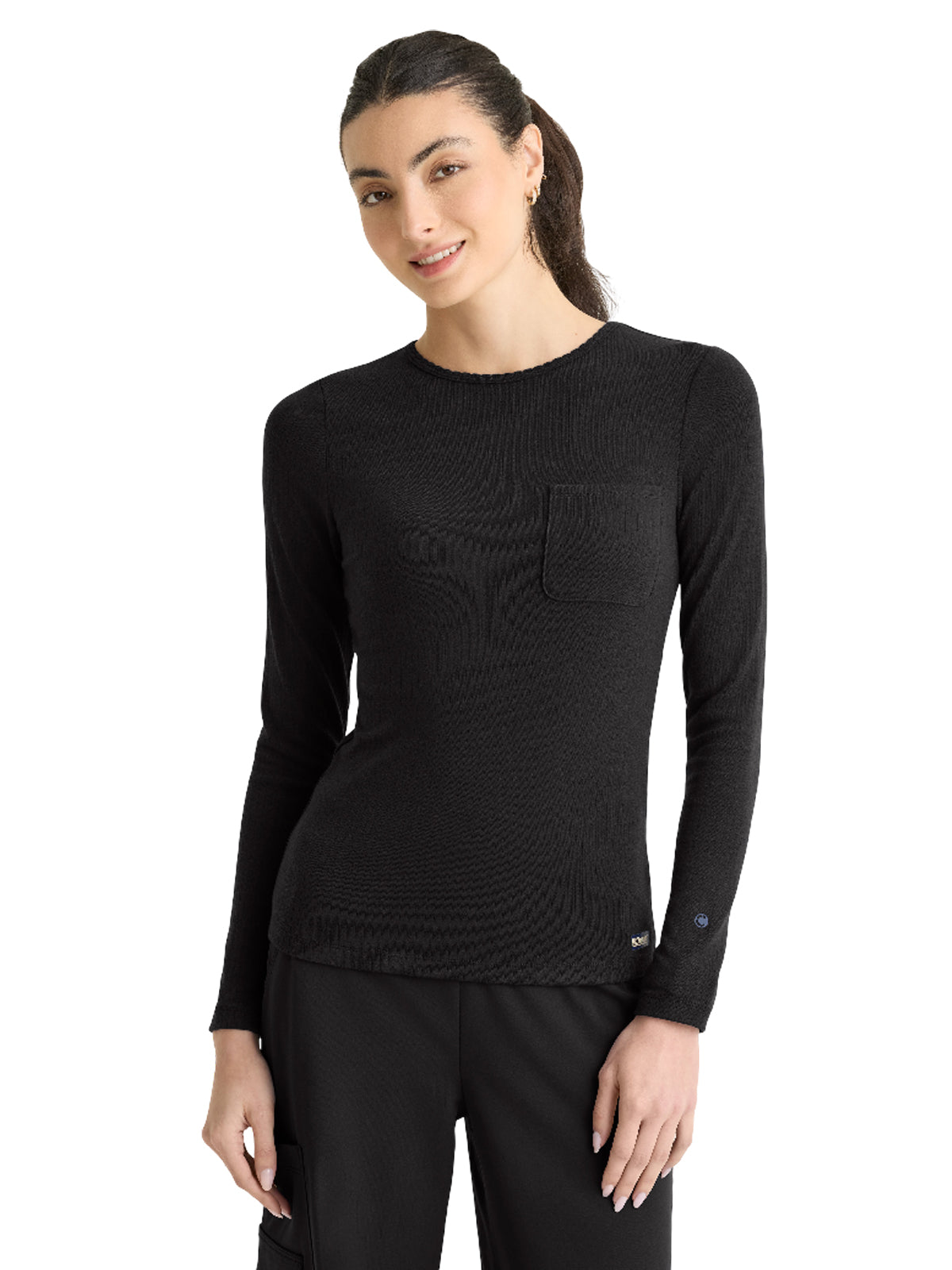 Women's One-Pocket Origin Tee - GRGK322 - Black