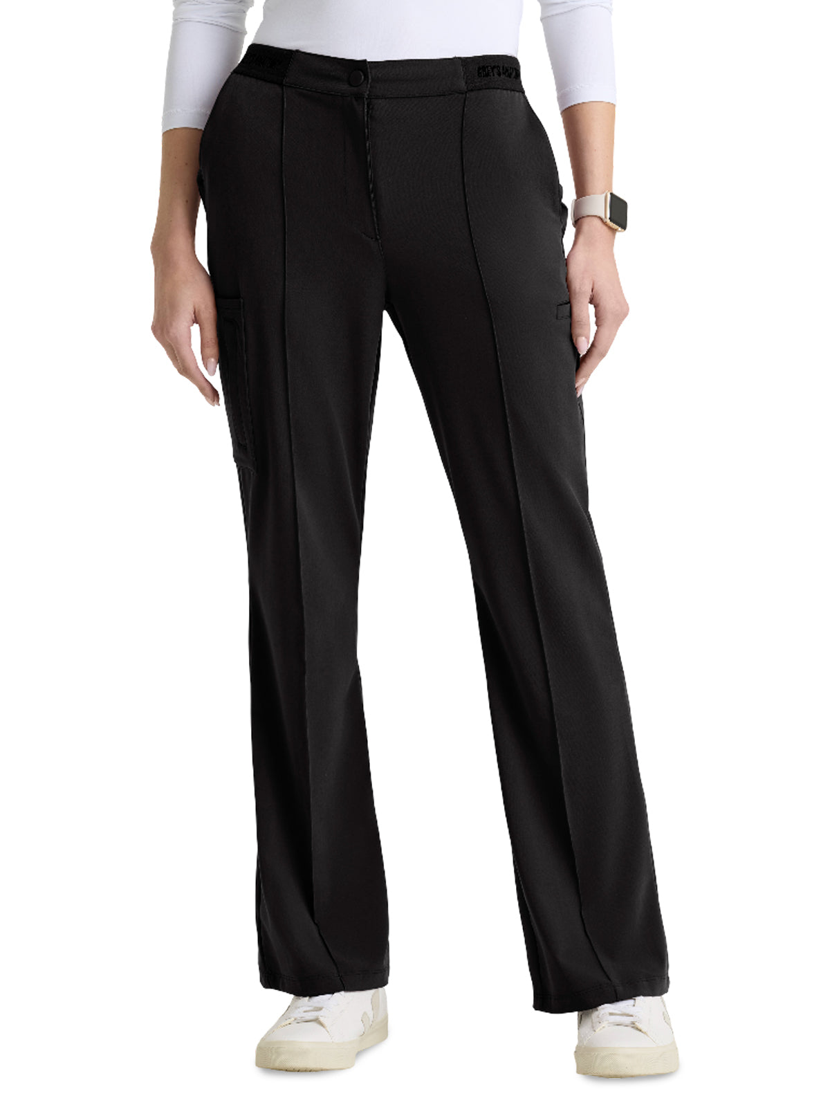Women's Seven-Pocket Fit & Flare Spring Pant - GRGP740 - Black