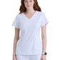 Women's Three-Pocket Spring V-Neck Top - GRGT309 - White