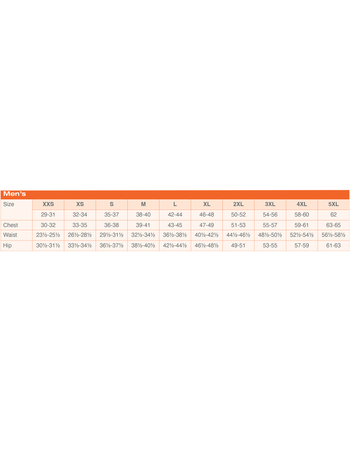 SIZECHART