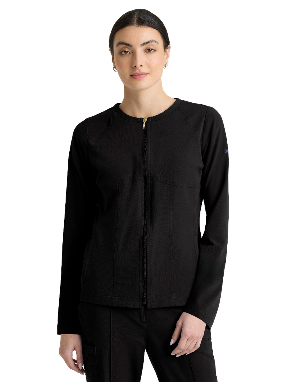 Women's Five-Pocket Spring Warm-Up Jacket - GRGW937 - Black