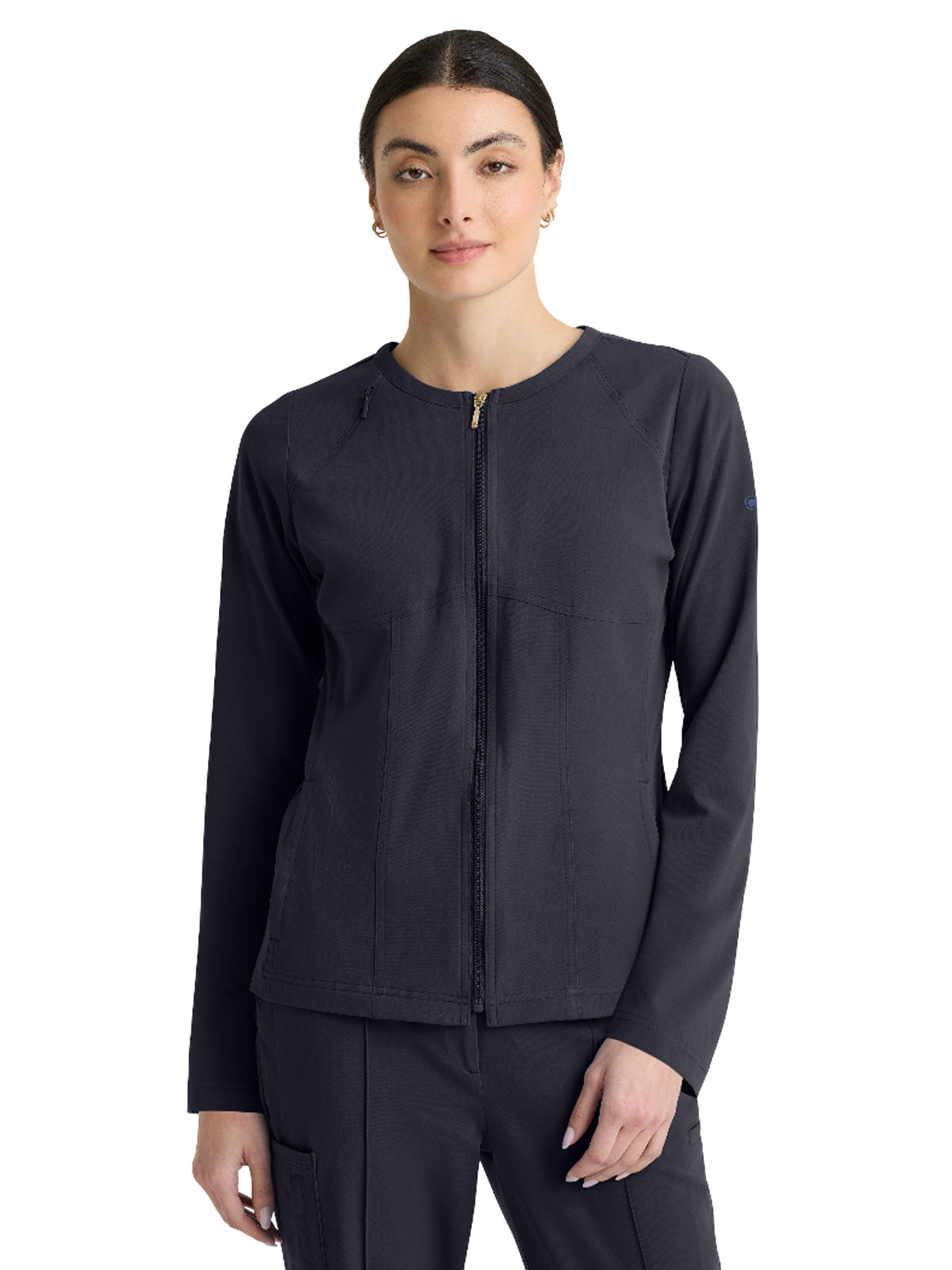 Women's Five-Pocket Spring Warm-Up Jacket - GRGW937 - Steel