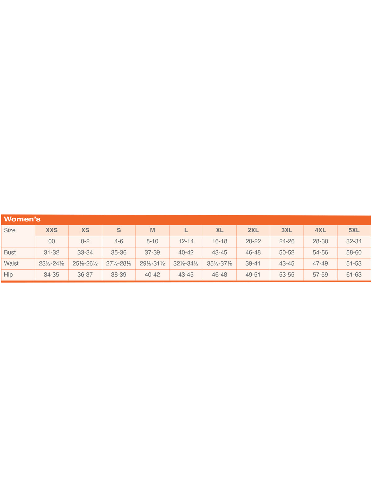 SIZECHART