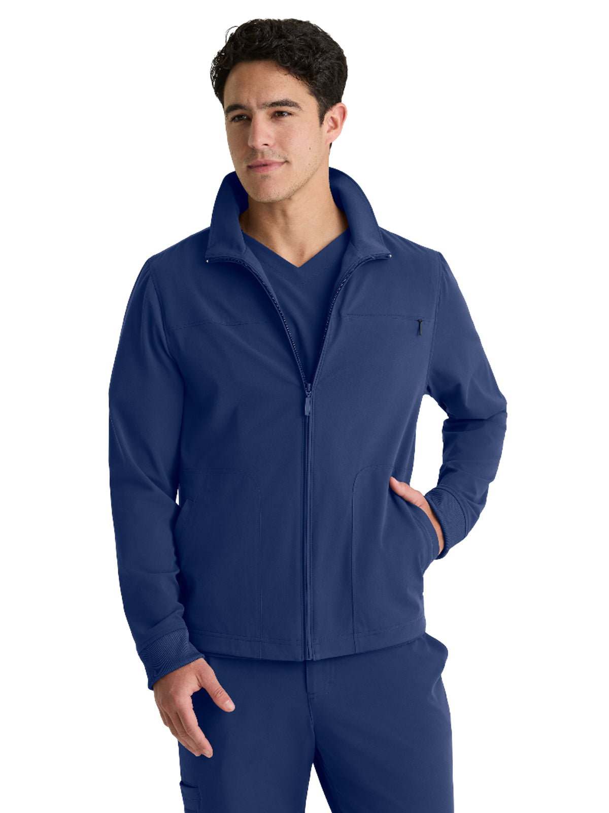 Men's Five-Pocket Phoenix Warm-Up Jacket - GRGW938 - Indigo (Navy)