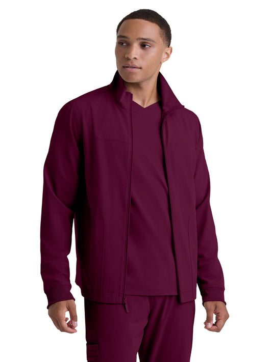 Men's Five-Pocket Phoenix Warm-Up Jacket - GRGW938 - Wine