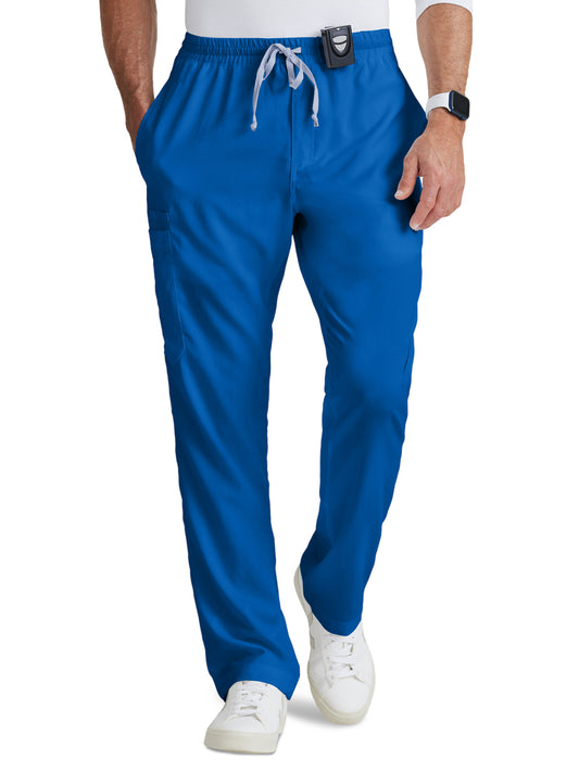 Men's Five-Pocket Zip-Fly Evan Scrub Pant - GRP558 - New Royal