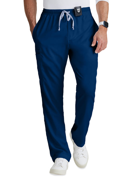 Men's Five-Pocket Zip-Fly Evan Scrub Pant - GRP558 - Indigo (Navy)