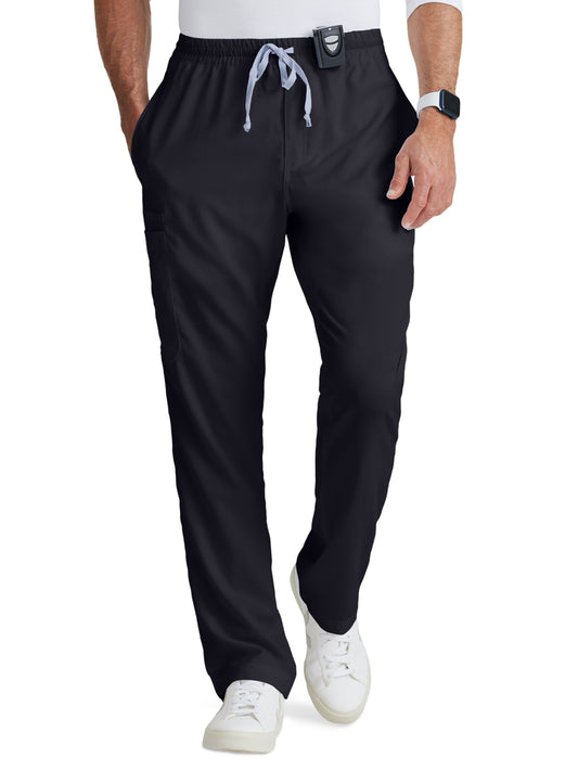 Men's Five-Pocket Zip-Fly Evan Scrub Pant - GRP558 - Steel
