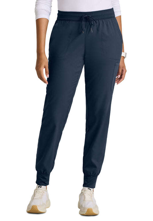 Women's Six-Pocket Finley Jogger Scrub Pant - GRP689 - Steel