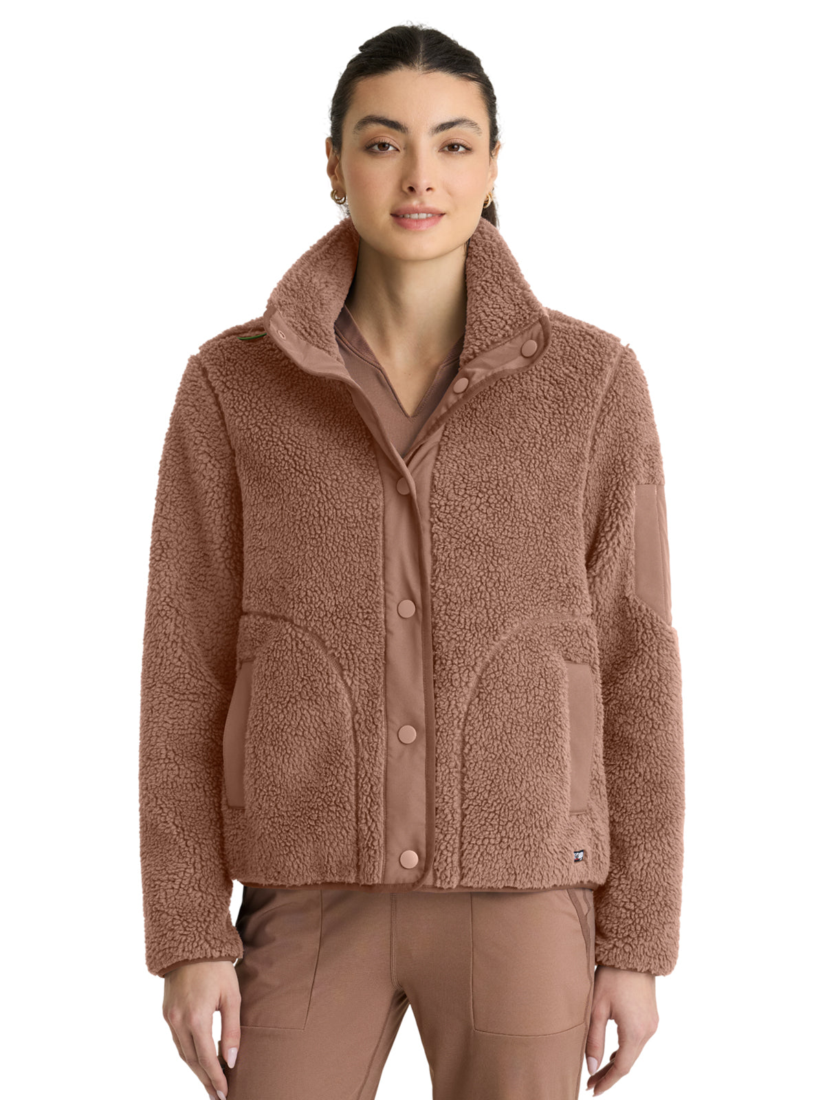 Women's Three-Pocket Sherpa Carol Jacket - GRSJ941 - Brownstone