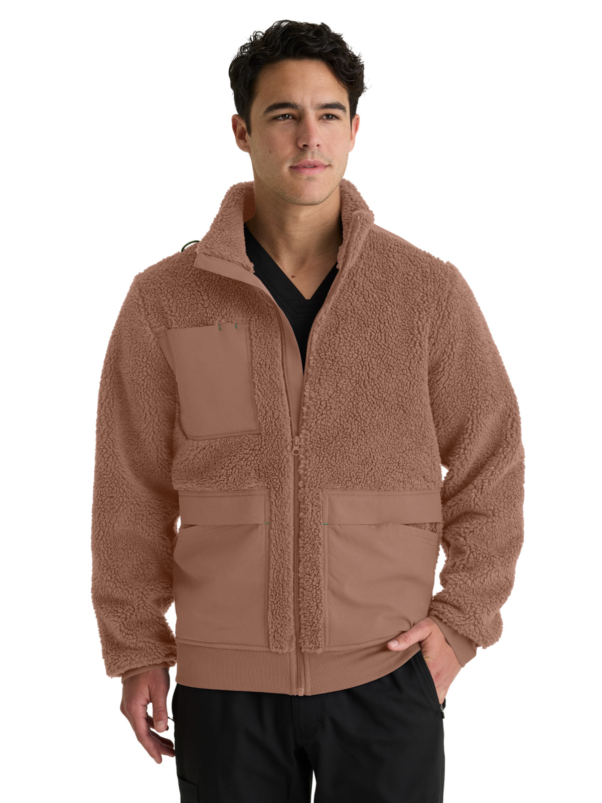 Men's Five-Pocket Sherpa Randin Jacket - GRSJ942 - Brownstone