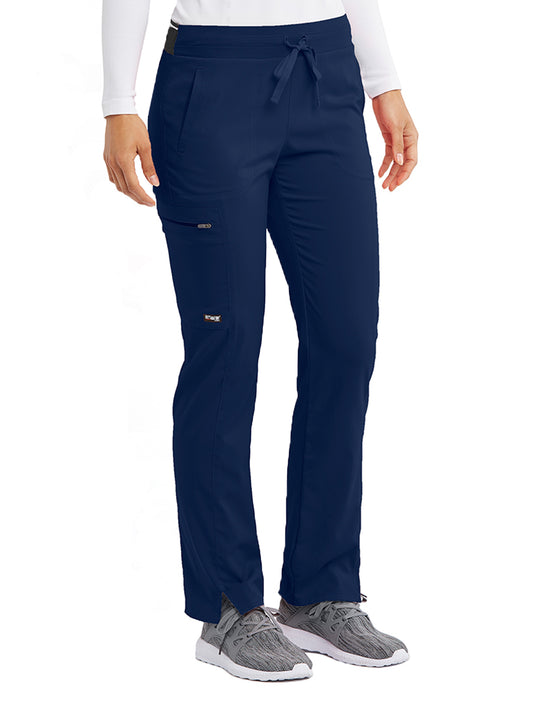 Women's Three-Pocket Kim Scrub Pant - GRSP500 - Indigo (Navy)