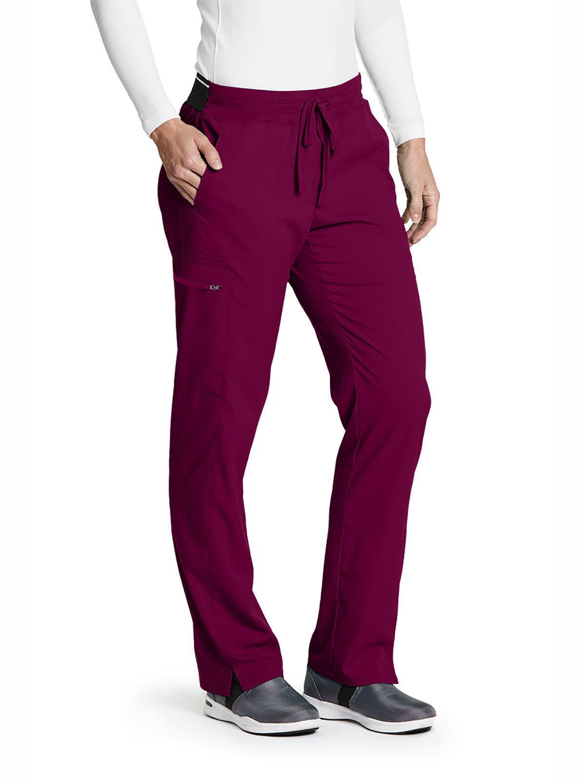 Women's Three-Pocket Kim Scrub Pant - GRSP500 - Wine