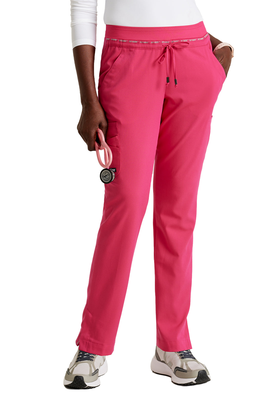 Women's Seven-Pocket Serena Scrub Pant - GRSP526 - Vibrance Pink