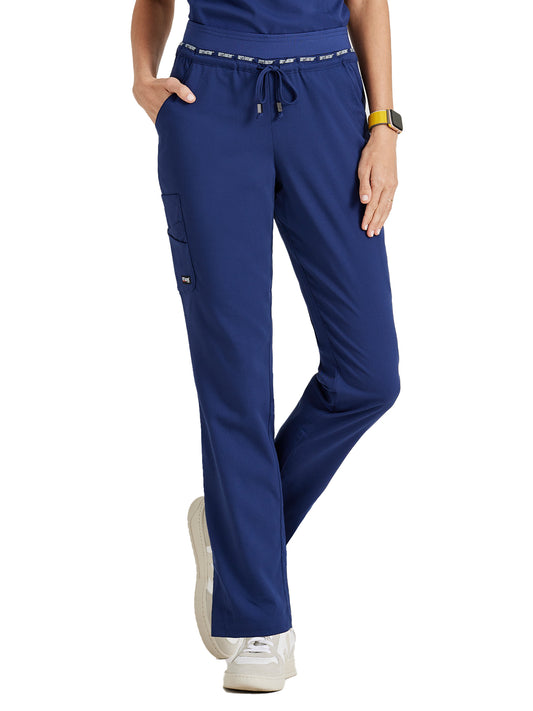 Women's Seven-Pocket Serena Scrub Pant - GRSP526 - Indigo (Navy)