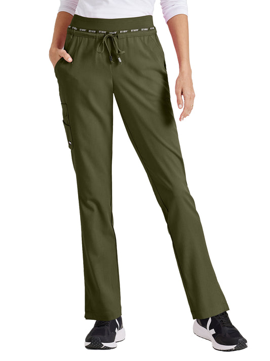 Women's Seven-Pocket Serena Scrub Pant - GRSP526 - Olive