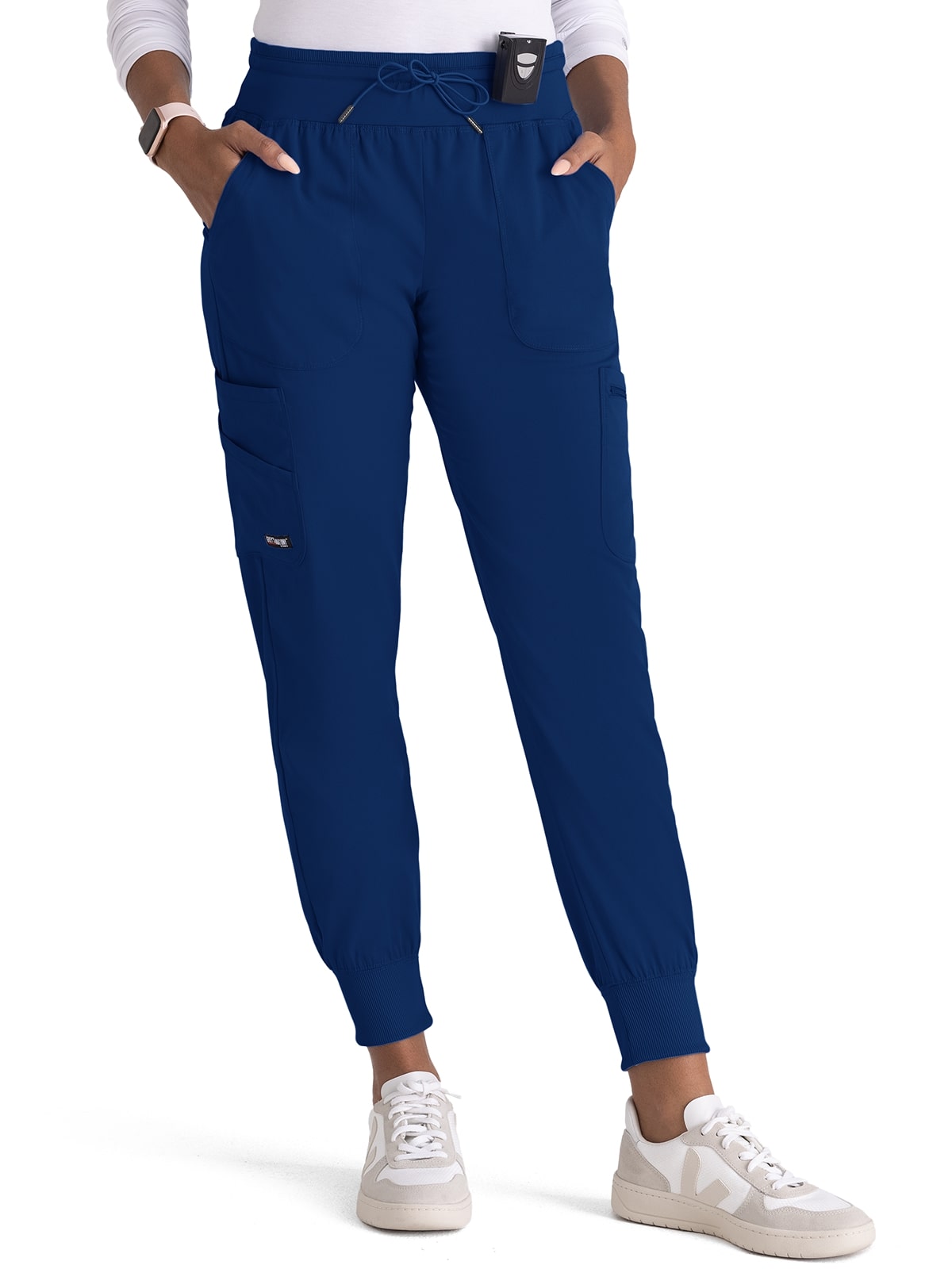 Women's Seven-Pocket Carly Jogger Scrub Pant - GRSP527 - Indigo (Navy)