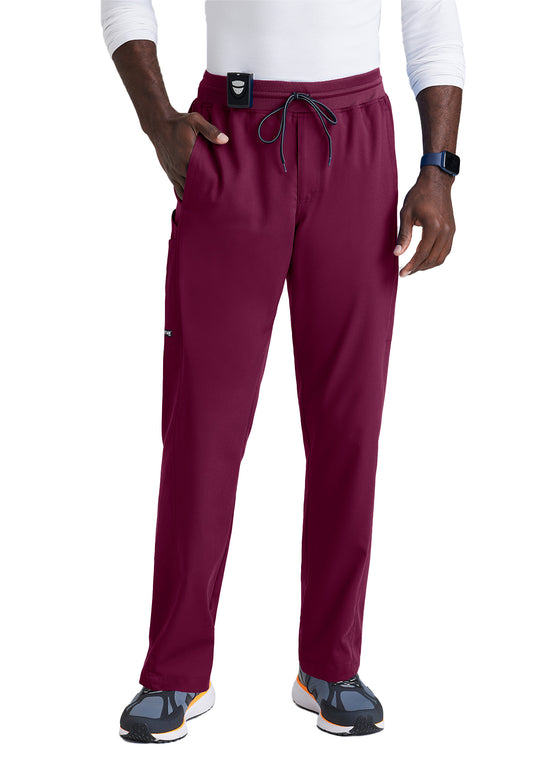 Men's Six-Pocket Straight leg Hudson Scrub Pant - GRSP617 - Wine