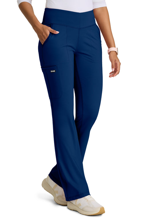 Women's Five-Pocket V-Front Swift Scrub Pant - GRSP684 - Indigo (Navy)