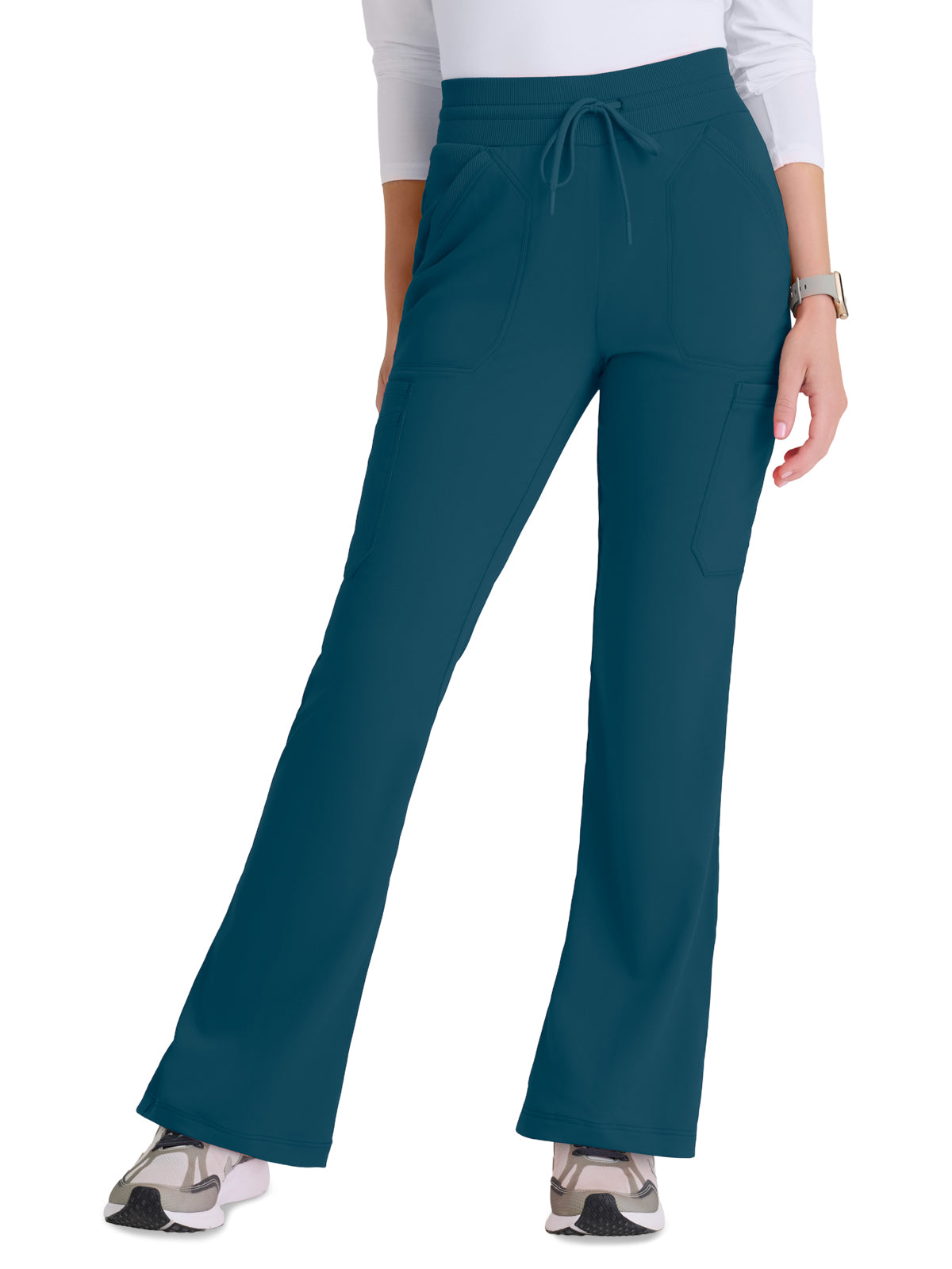 Women's Seven Pocket Drawstring Kristi Scrub Pant - GRSP722 - Bahama
