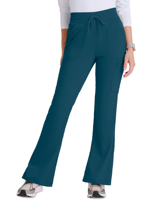 Women's Seven Pocket Drawstring Kristi Scrub Pant - GRSP722 - Bahama
