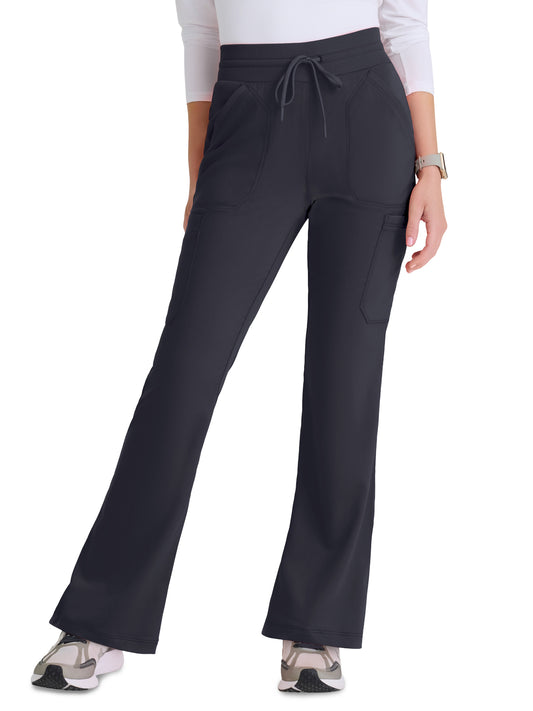 Women's Seven Pocket Drawstring Kristi Scrub Pant - GRSP722 - Steel