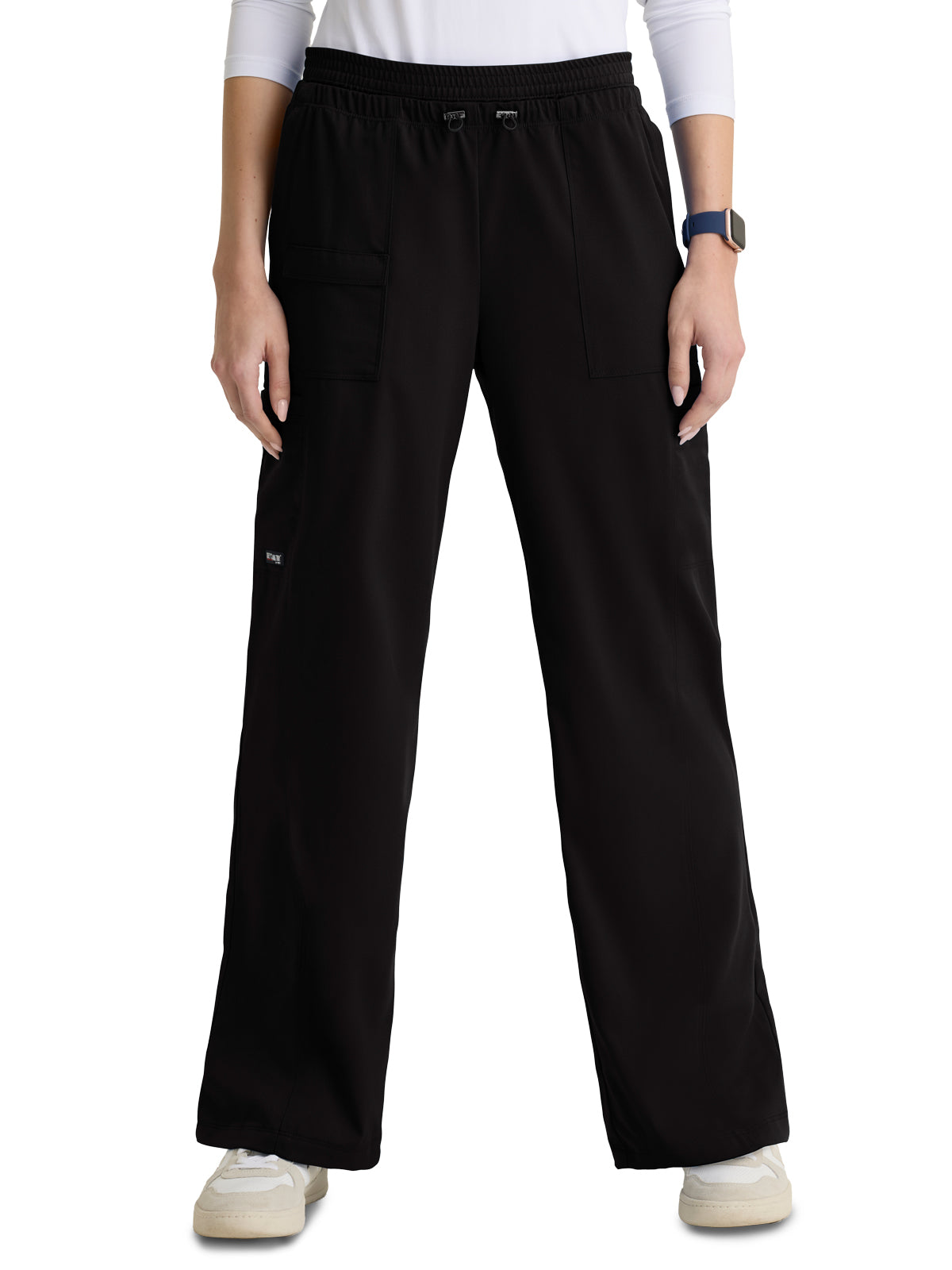 Women's Seven-Pocket Jersey Knit Trim Nina Pant - GRSP747 - Black