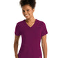 Women's Four-Pocket V-Neck Emma Scrub Top - GRST011 - Wine