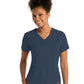 Women's Four-Pocket V-Neck Emma Scrub Top - GRST011 - Steel