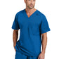 Men's Two-Pocket V-Neck Murphy Scrub Top - GRST079 - New Royal