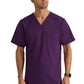 Men's Two-Pocket V-Neck Murphy Scrub Top - GRST079 - Eggplant