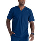 Men's Two-Pocket V-Neck Murphy Scrub Top - GRST079 - Indigo (Navy)