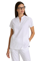 Women's Two-Pocket Avery Scrub Top - GRST230 - White