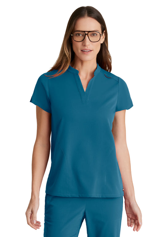 Women's Two-Pocket Avery Scrub Top - GRST230 - Bahama