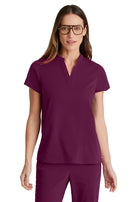 Women's Two-Pocket Avery Scrub Top - GRST230 - Wine