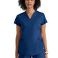 Women's Two-Pocket V-Neck Define Scrub Top - GRST249 - Indigo (Navy)