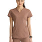 Women's Two-Pocket V-Neck Define Scrub Top - GRST249 - Brownstone