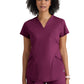 Women's Two-Pocket V-Neck Define Scrub Top - GRST249 - Wine