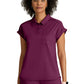 Women's One-Pocket Snap Placket Renew Scrub Top - GRST254 - Wine