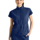 Women's Two-Pocket Nina Mock Neck Top - GRST324 - Indigo