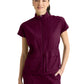 Women's Two-Pocket Nina Mock Neck Top - GRST324 - Wine